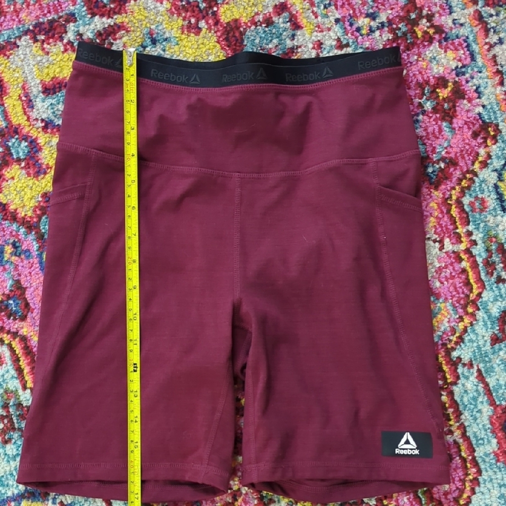 Reebok Red Bike Shorts Athletic Style